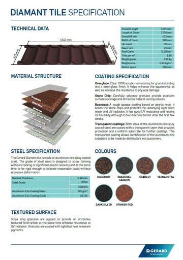 Diamant Tile Specification